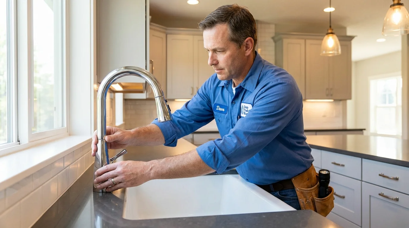 Kitchen faucet installation by Johns Plumbing LLC in Winter Park